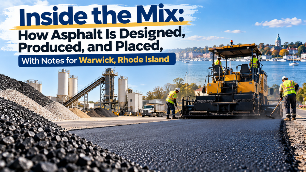 Inside the Mix: How Asphalt Is Designed, Produced, and Placed, With Notes for Warwick, Rhode Island